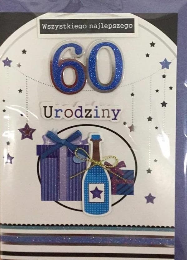 Fødselsdagskort B6 Premium 61 + kuvert