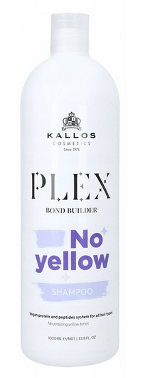 Kallos Plex Bond Builder Shampoo uden gul hår 1000 ml