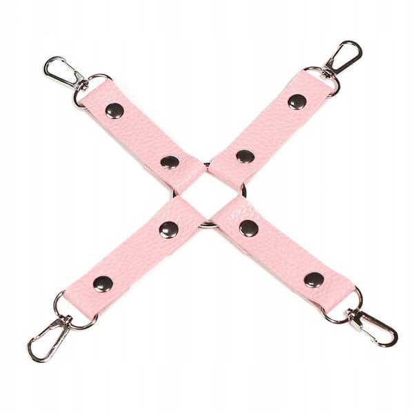 BDSM Læder Krydsrem Solid Sele til Håndjern Hænder og Ben Bondage