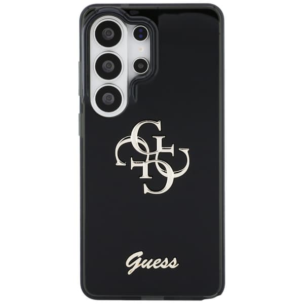 Guess IML Big Metal 4G Script cover til Galaxy S26 Ultra, sort