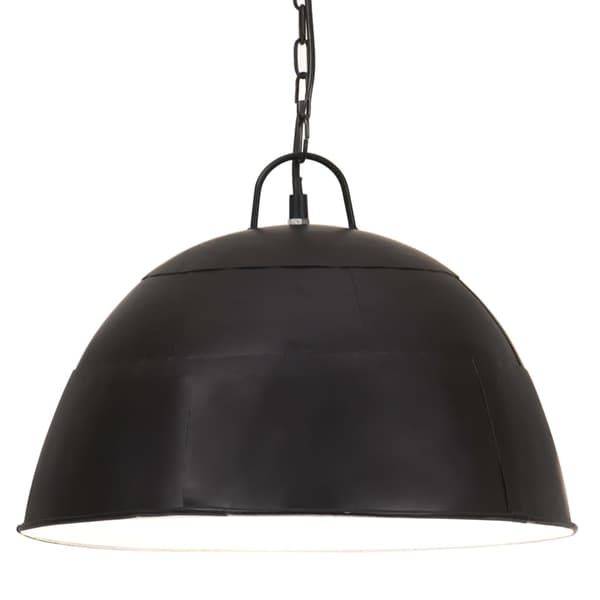 vidaXL industriel pendellampe, 25 W, sort, rund, 41 cm, E27