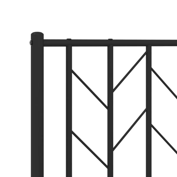 vidaXL metalsengegavl sort 160 cm