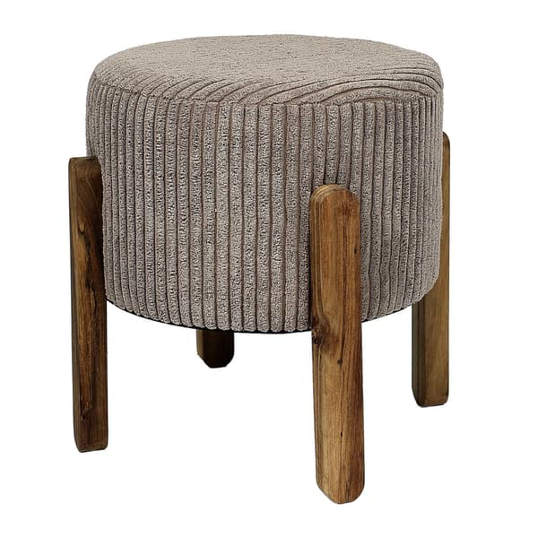 Moderne taupe polstret puf