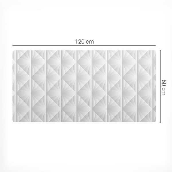 Modern vinyltangentbordsmatte geometrisk 3D-mønster 120x60 cm