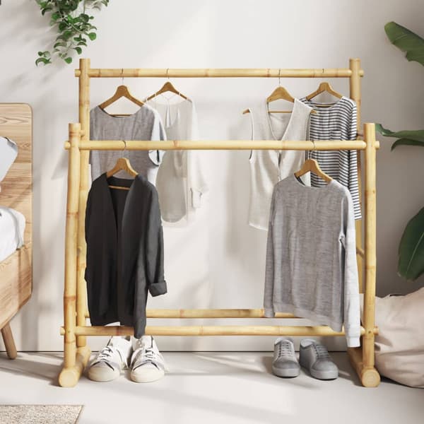 vidaXL Vaatehenkari 100x30x100 cm bambu