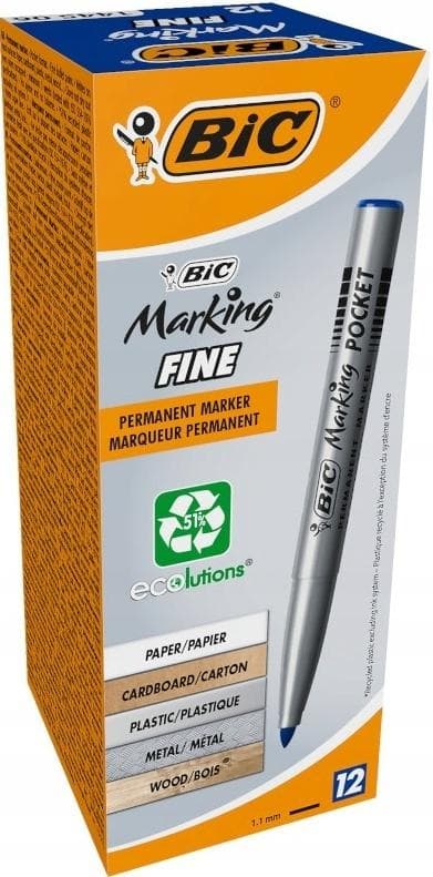 Märkningspenna Finpenna 1445 ECOlutions blå (12 st)