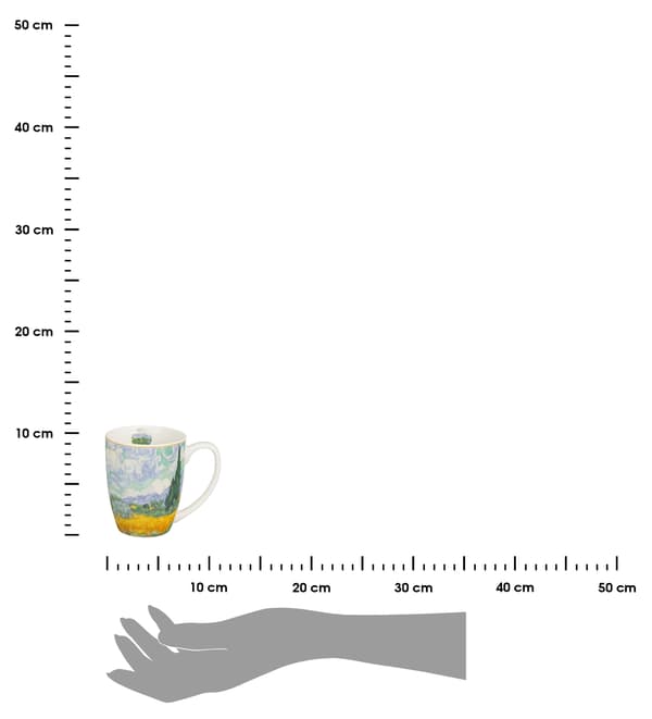 Klassisk Van Gogh-mugg med vetefält 360 ml
