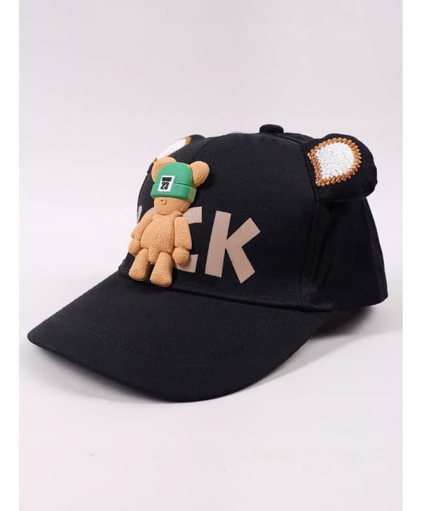 3D SORT BJØRN BASEBALL CAP YO! 50/54 £031G