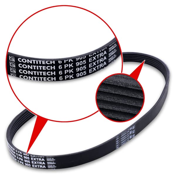 CONTITECH 6 PK 905 EXTRA flerribbat rem