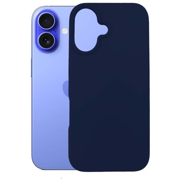 3MK Silikonskal till iPhone 16 Plus, Marinblå