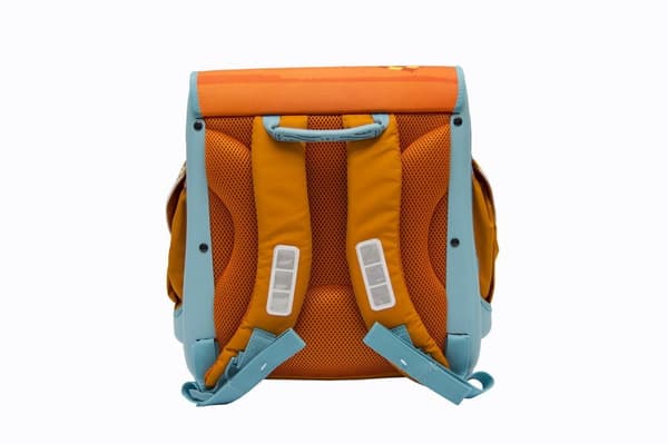BILSKOLVÄSKA, förstyvad, 21L, blå-orange