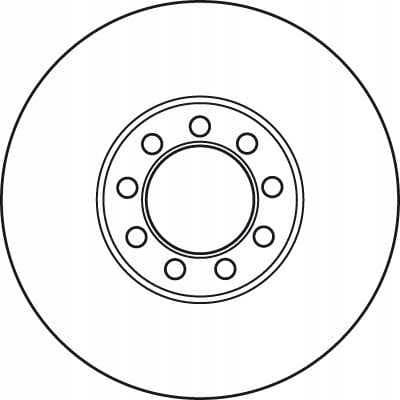 TRW DF4994S TRW BREMSESKIVE FORRESTE V/H