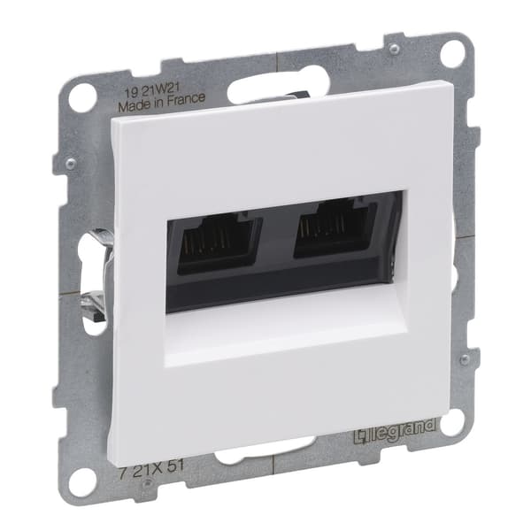 2XRJ45/Cat 5E UTP-stik, hvid suno