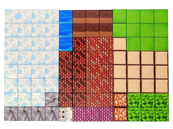 Magnetiska byggklossar Pixelkuber 96 bitar 3D