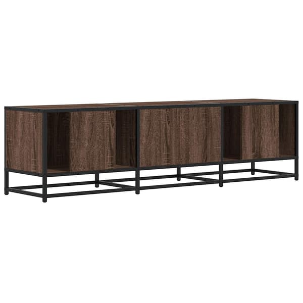 vidaXL TV-bord brunt egetræ 150x35x41 cm