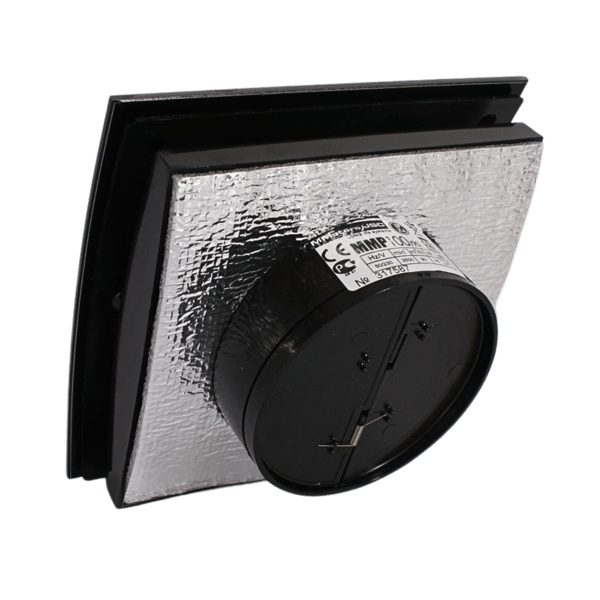 MMP 100 TS Timer Elipse Ventilator Mat Sort Glas Kort Stik