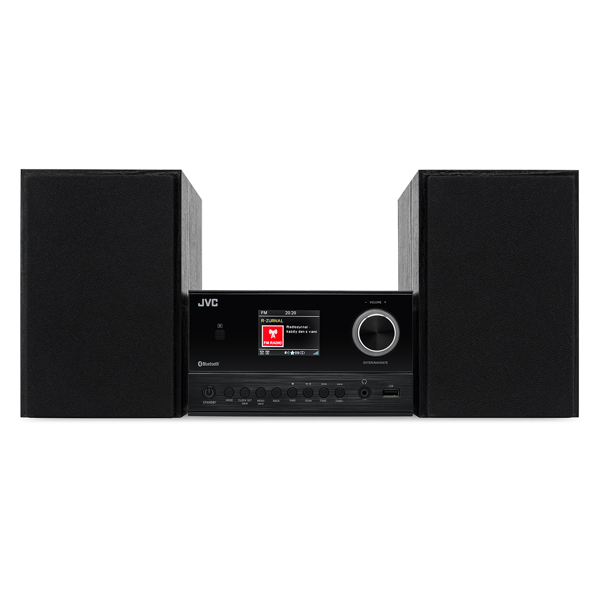 JVC Mini HiFi-system UX-E225B 30 W RMS Bluetooth 5.3 CD USB FM Svart