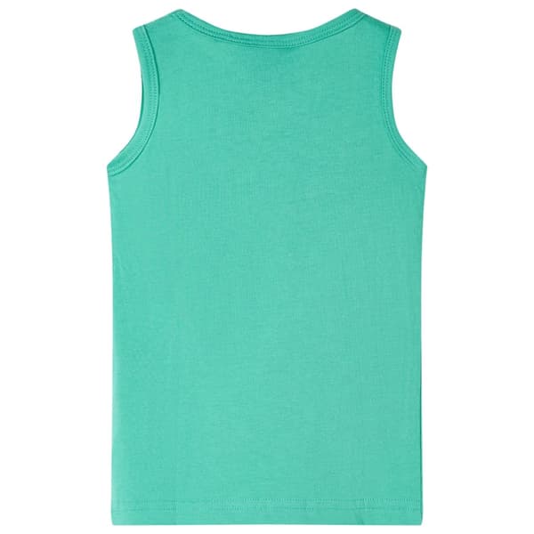 Barnärmlös t-shirt, grön, 116