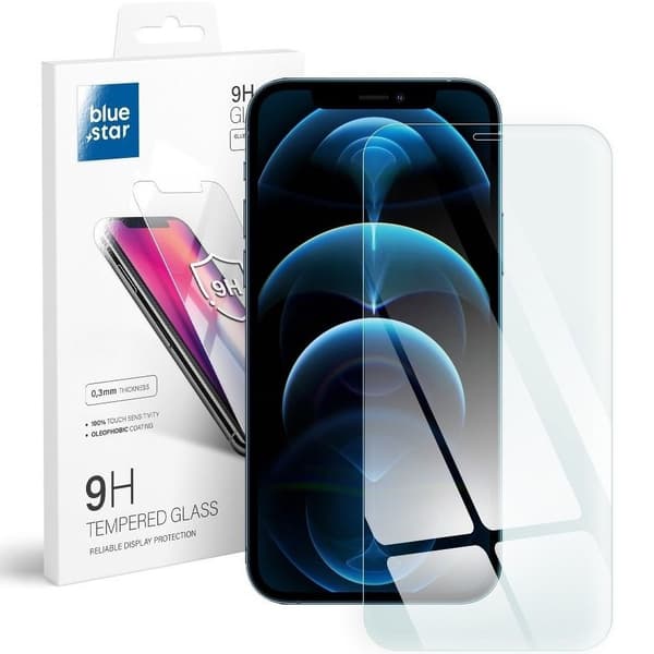 Blue Star 9H hærdet glas til iPhone 12 Pro Max