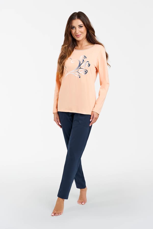 Arietta dampyjamas, långärmad, långbyxor, S