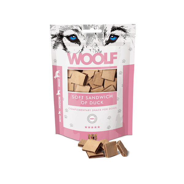 Woolf Hundegodbidder Sandwich And Mini Medium Maxi Race 100g