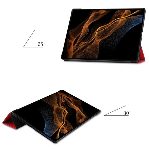 Etui til Samsung Galaxy Tab S9 Ultra, Smartcase, rød