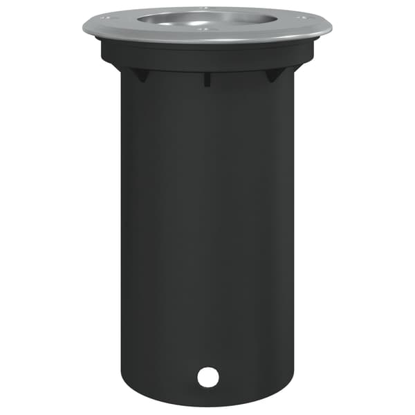 vidaXL runde indkørselslamper sort 10,5x10,5 cm aluminium