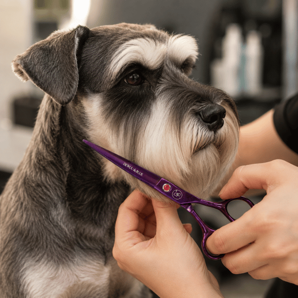 Offset grooming saks 7.0 til hunde- og kattesaloner Dewuu&Blue