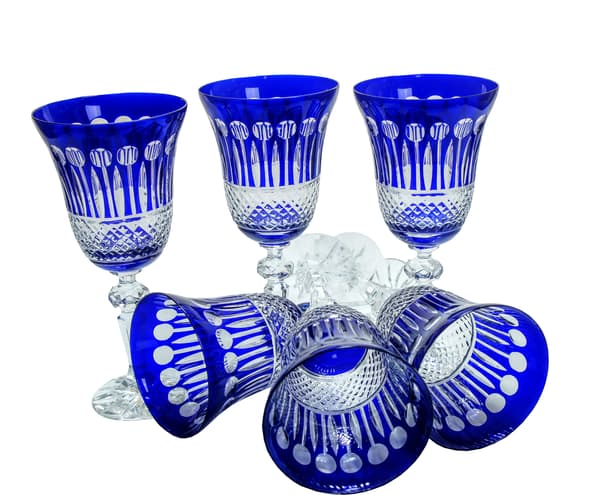 Koboltkrystalvinglas 240 ml franske