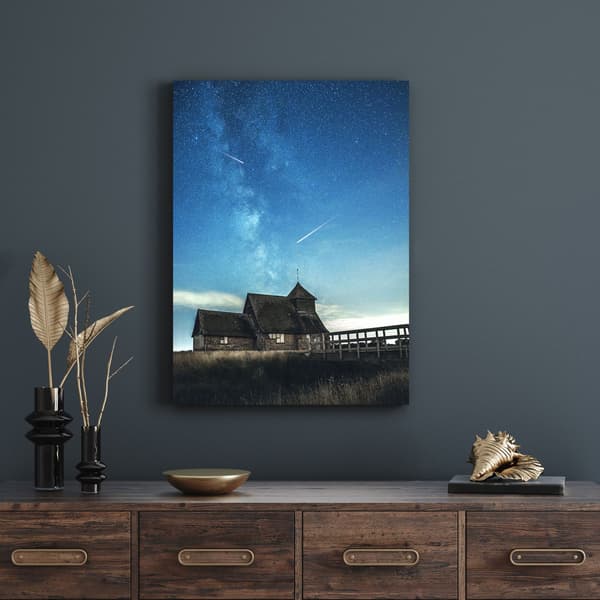 Lærredstryk Rumstjerneskud 70x120
