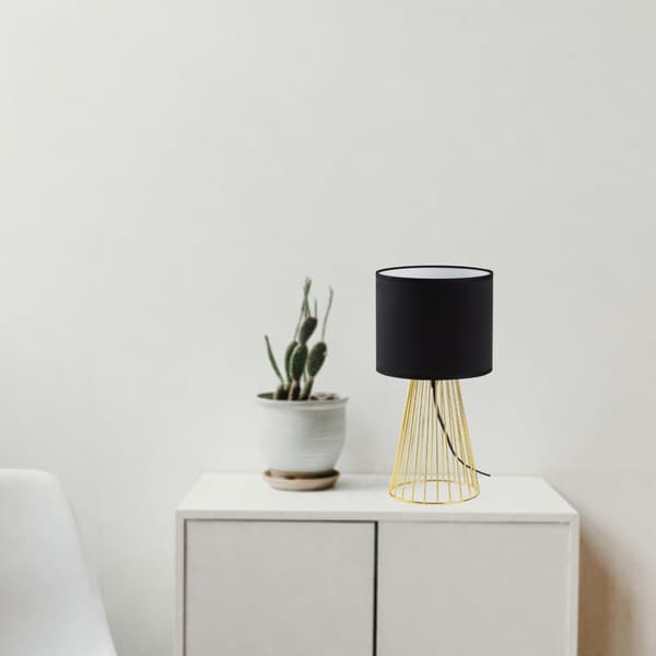 Tornado ASBGZ lampe, sort fløjl