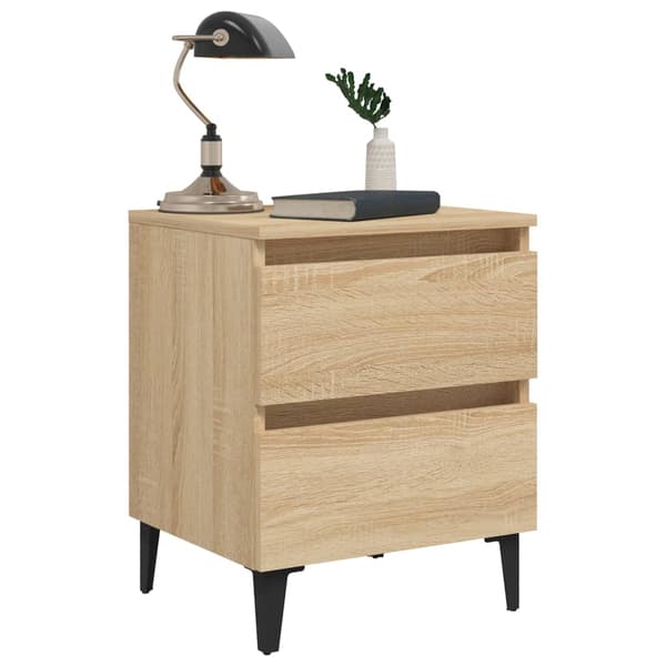 vidaXL Natbord Sonoma Eg 40x35x50 cm spånplade