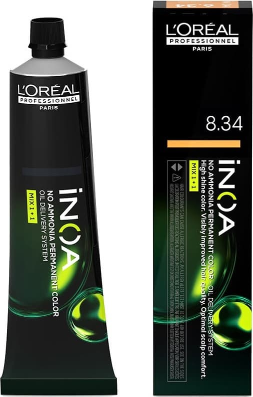 L'Oréal Professionnel Inoa Permanent Color hårfarve uden ammoniak 8,34 60 g