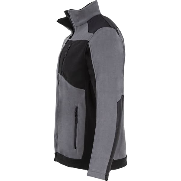 FLEECE SWEATSHIRT MED FORSTÆRKNINGER, GRÅ-SORT, "L", CE, LAHTI