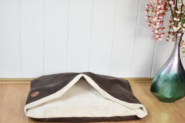 Mink NEL brun + creme 80cm x 60cm