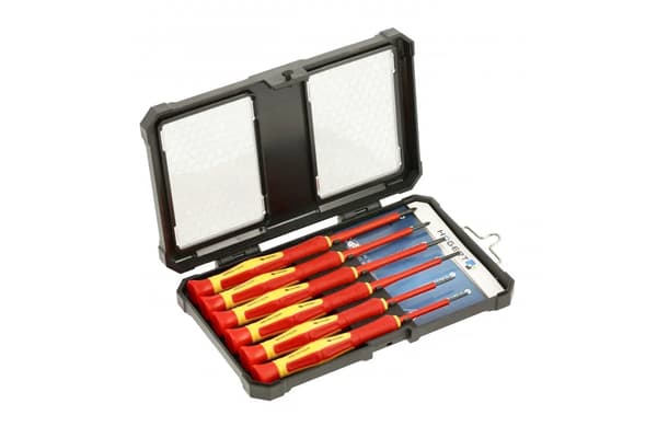 Hoegert Technik VDE 1000V isolerad precisionsskruvmejsel PH SL 6-pack
