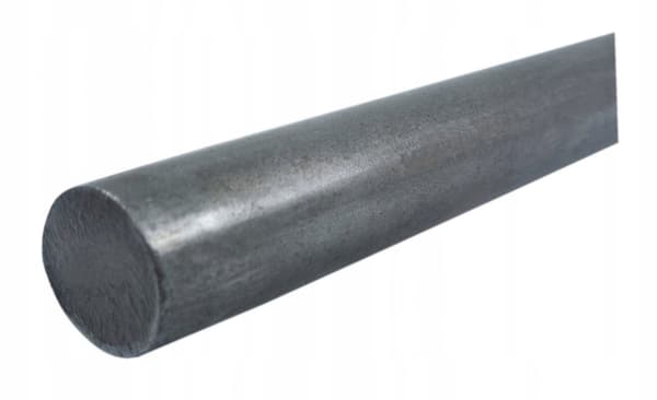 Dragen rund stålstång, diameter 32 mm, 1000 mm