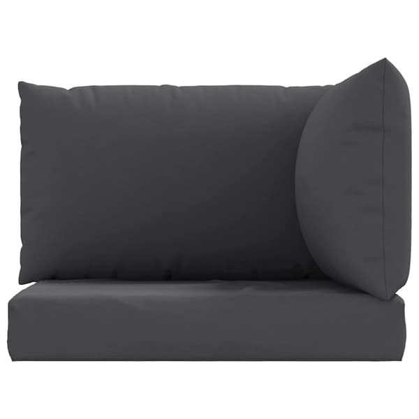 vidaXL Pallsoffkuddar, 3 st, Antracit, Tyg