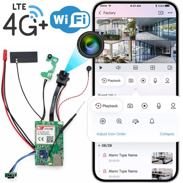 EL-IP055-A1 4G WiFi Mini Modulaarinen kamera