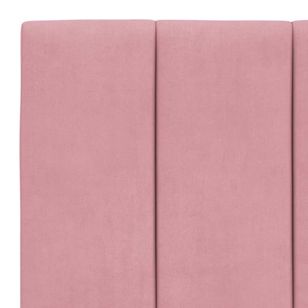 vidaXL Sängynpäätytyyny, Vaaleanpunainen, 100 cm, Sametti