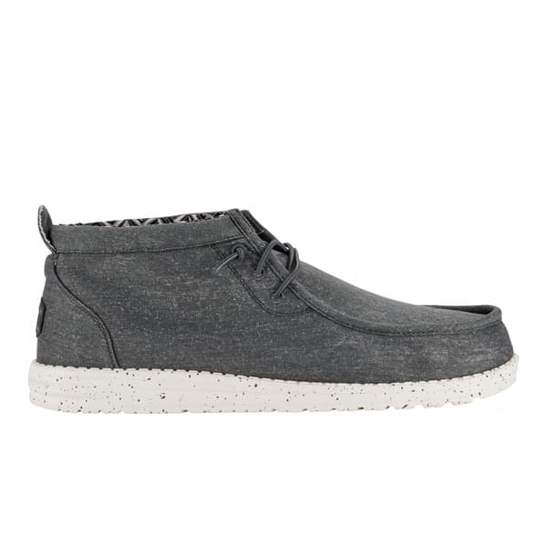 HEYDUDE WALLY MID CANVAS 40701 |41| GRÅ