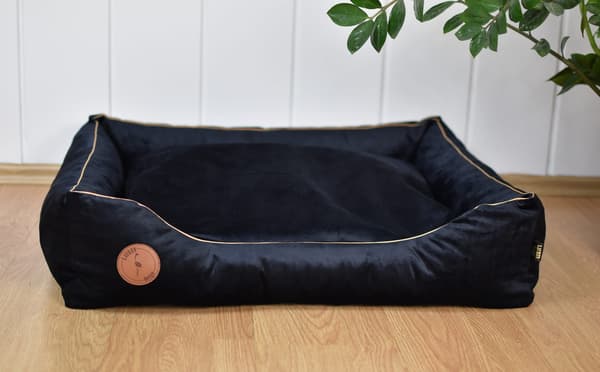CEZAR-sohva musta sametti S - 70cm x 60cm