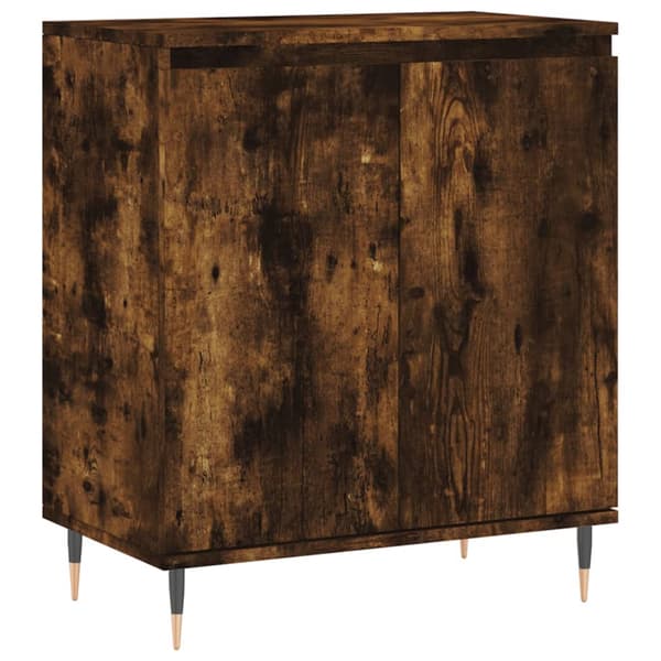 vidaXL kommode, røget eg, 60x35x70 cm, træbaseret materiale