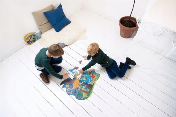Dragepuslespil til børn, 60 brikker.