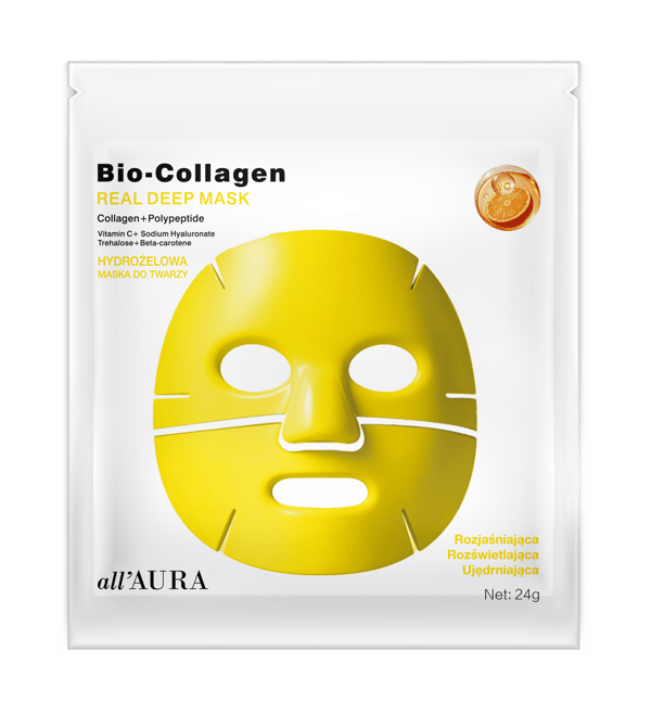 all'AURA Bio Collagen Real Deep Mask - Lysende Gul 24 g