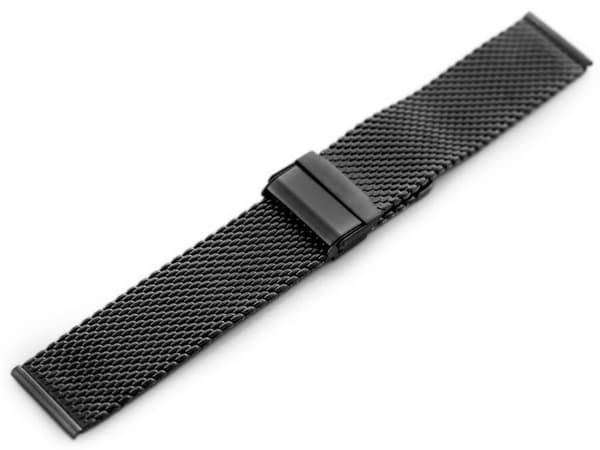 Armbånd Pacific 10 - mesh HQ - sort 24mm