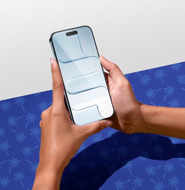 Diamond Palm hærdet glas til iPhone Air