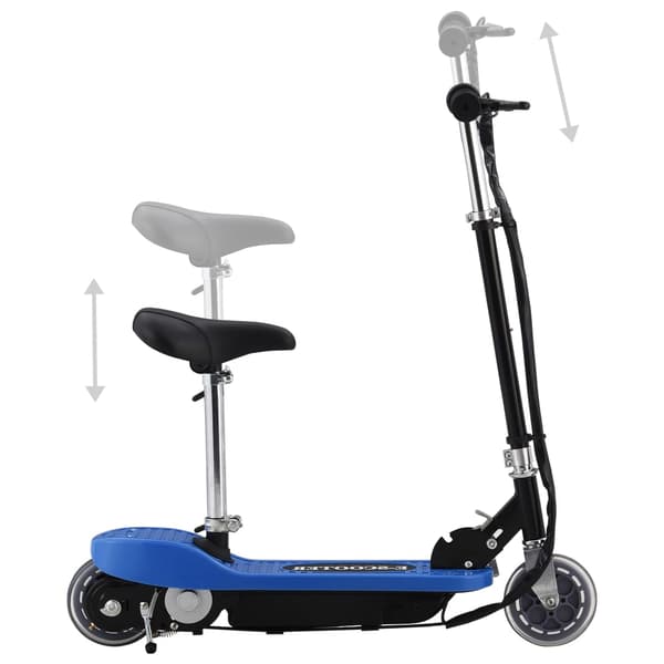 vidaXL Elscooter med säte, 120 W, blå