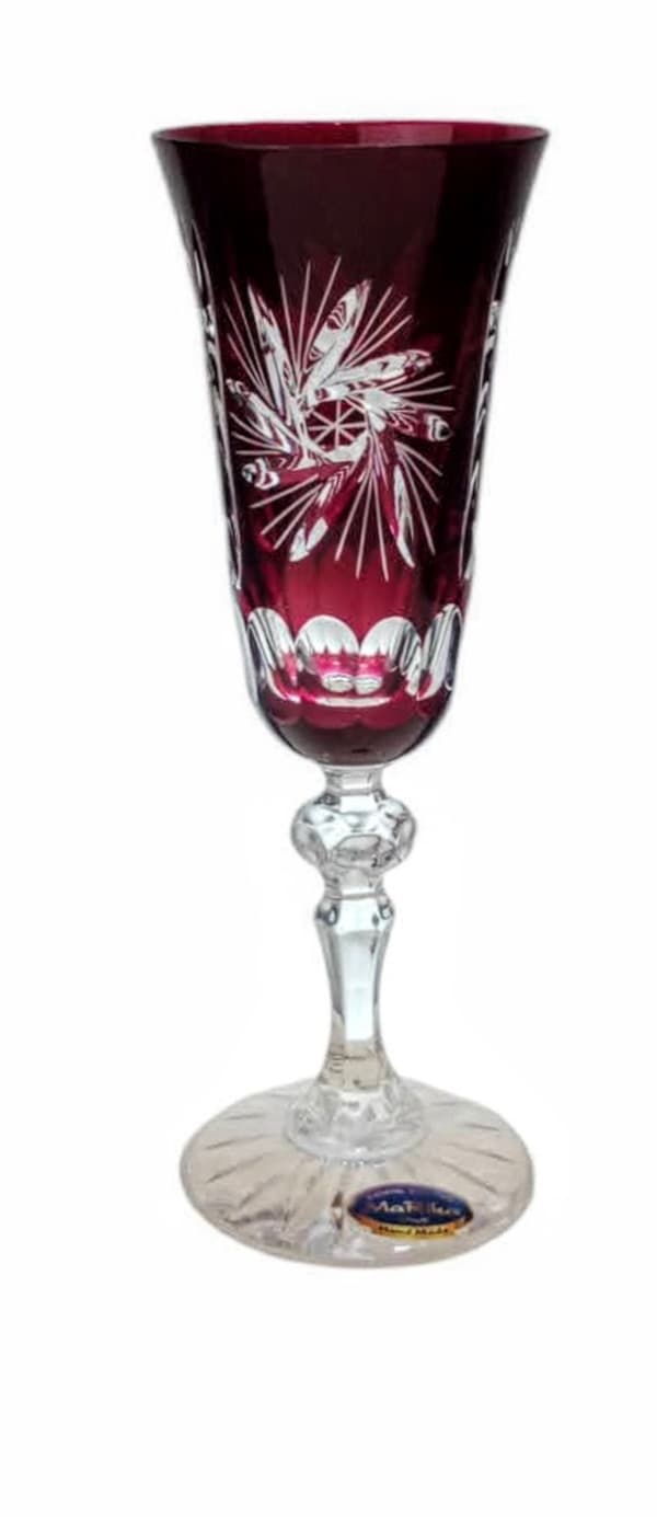 Ruby Crystal Champagneglas 150ml Olivenkværn