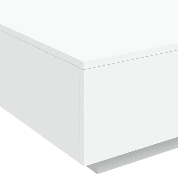 vidaXL sofabord, hvid, 80x80x31 cm, spånplade